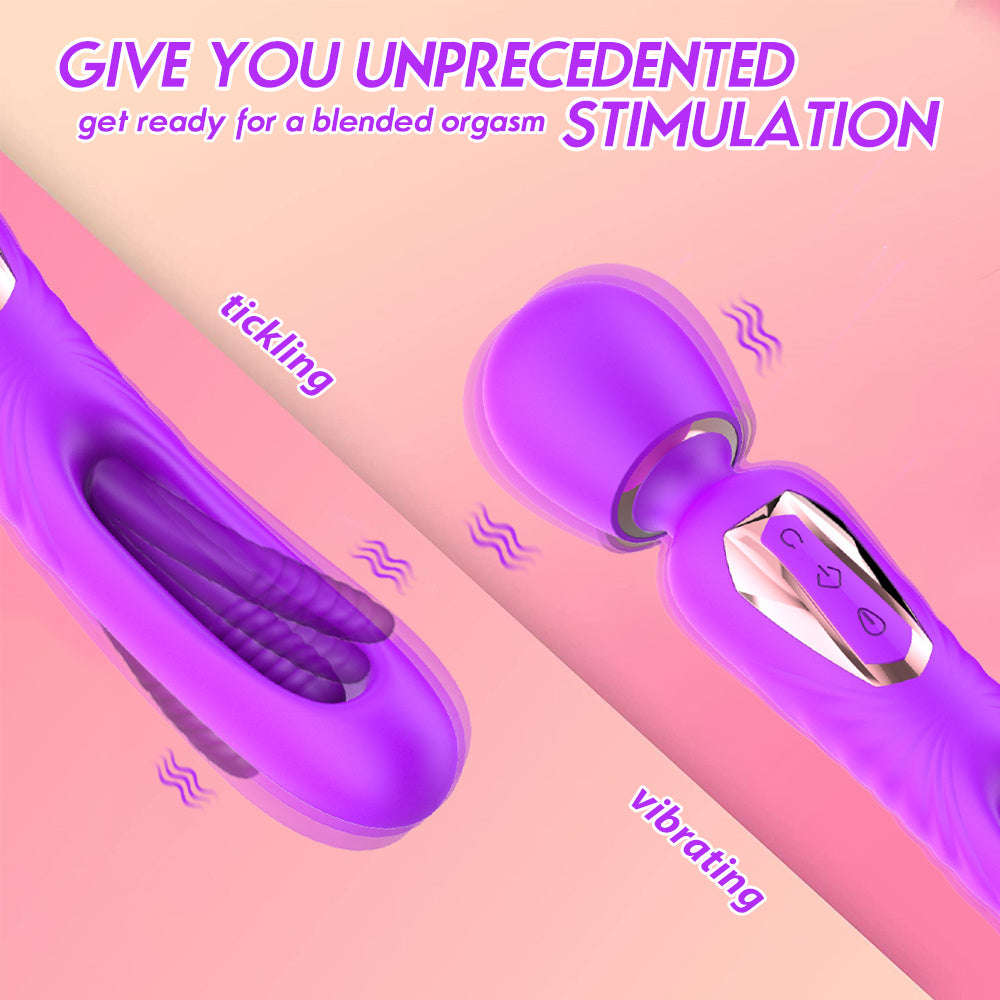 Female Vibrator With 7 Slap And 10 Vibration Modes, Female G-spot Clitoral Dildo