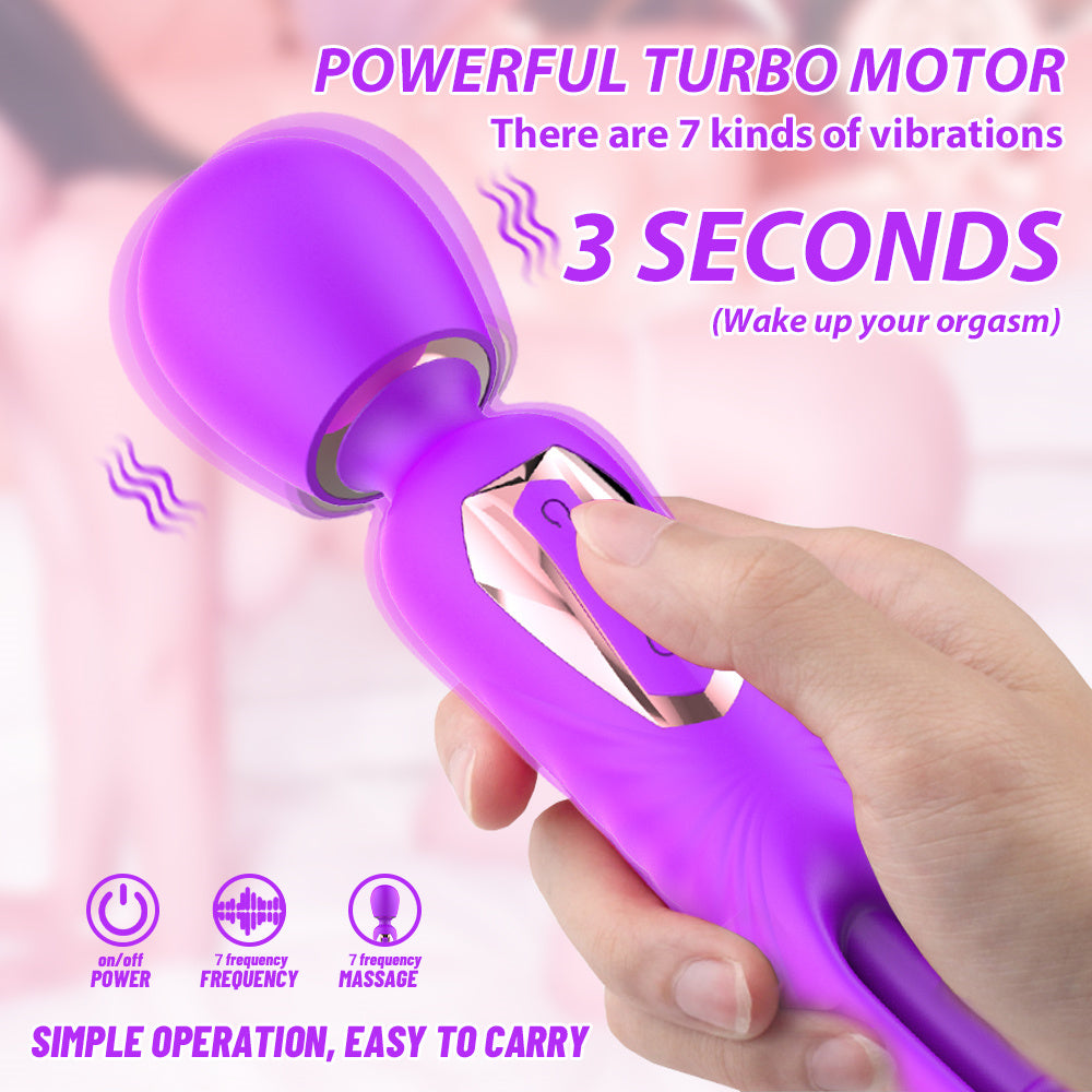 Female Vibrator With 7 Slap And 10 Vibration Modes, Female G-spot Clitoral Dildo
